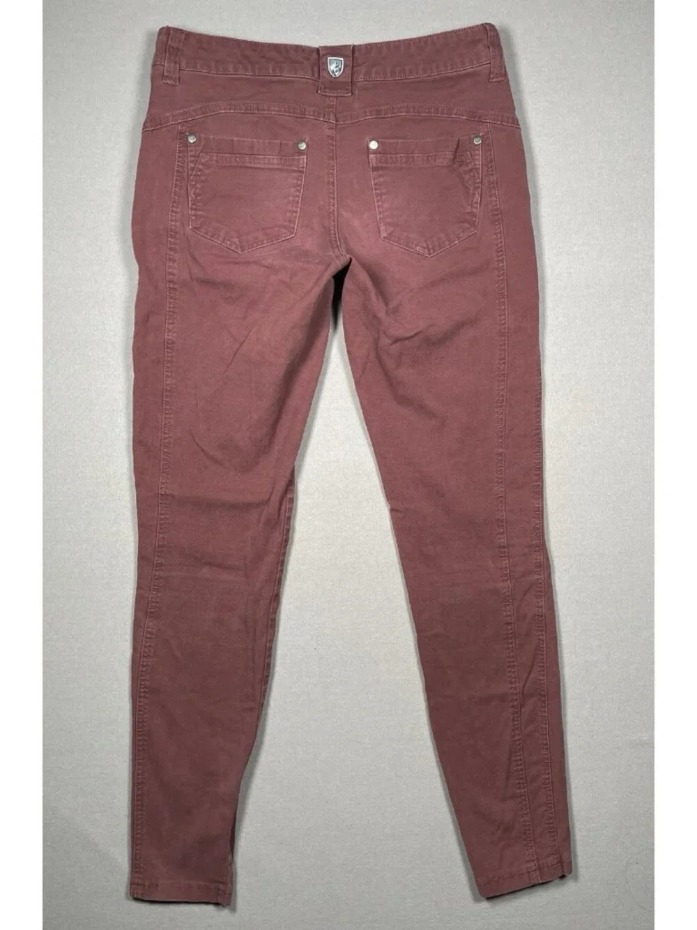 Kuhl Brooke Outdoor Burgundy Red Canvas Skinny Pants - Women Size 4 X 28.5